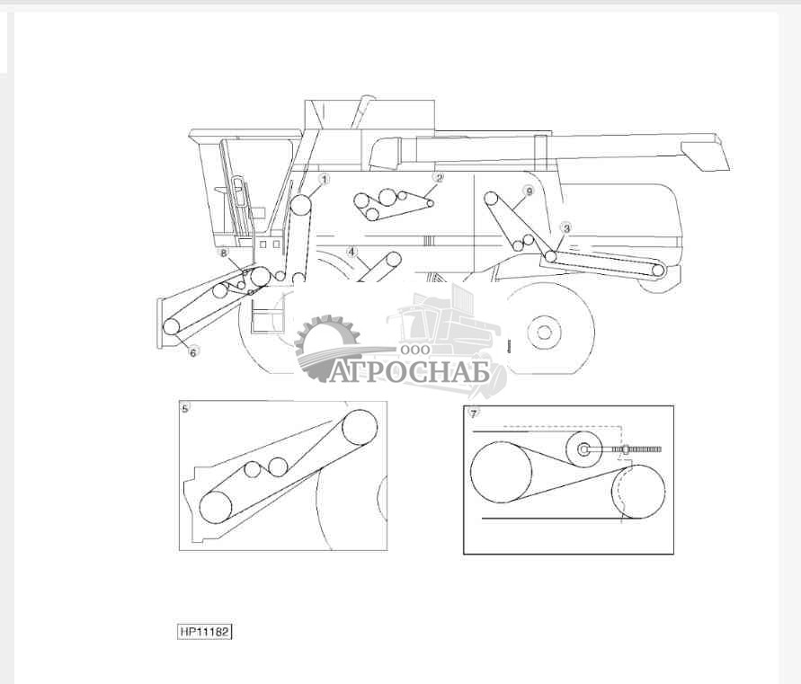 L.H. BELT ROUTINGS REFERENCE 